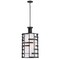 Lansing 4-Light Pendants Mounted Pendant Light Fixture in Textured Black Finish